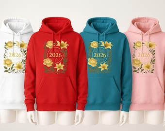 2026 Botanical Gold PNG | Floral Embroidery Clipart