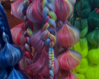 Customizable Tie In Braids - Colors, Styles, Lengths