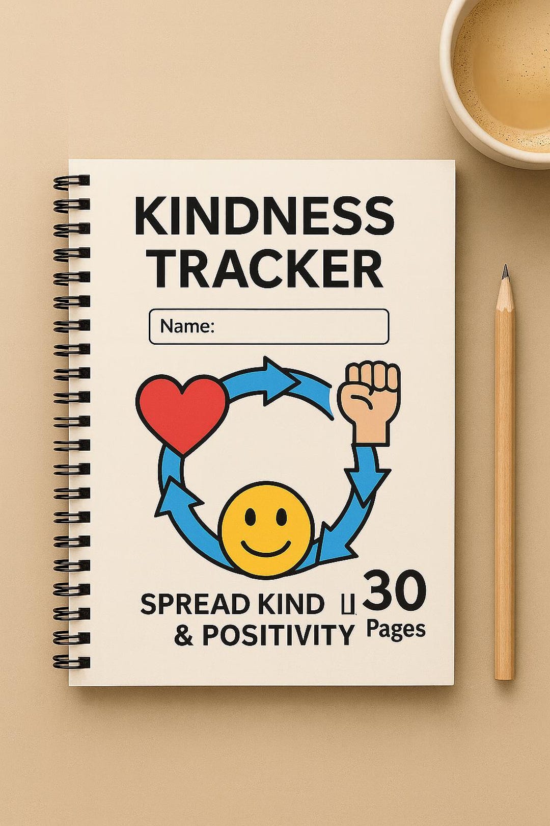 Kids Kindness Tracker Printable | Daily Gratitude & Reward Chart ...