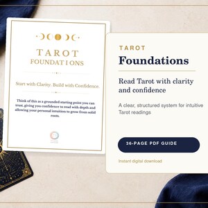 Tarot Foundations PDF Guide for Beginners: Elemental Dignities, Number Weighting and Card Meanings