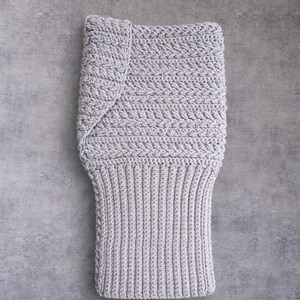 PDF Crochet Pattern Polo Hood/Balaclava, Us-term. PDF Häkelanleitung Polohube/Balaklava, German. PDF Virkmönster Polohuva/Balaklava, Svenska image 2