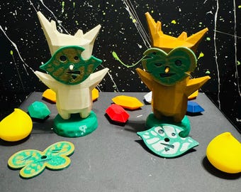 Legend of Zelda Korok Figurine: Removable Masks & Accessories