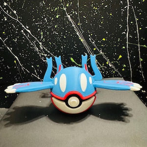 Kyogre Custom 3D-Printed Pokeballs | Unique Designs Featuring Various Characters | Collectible & Display