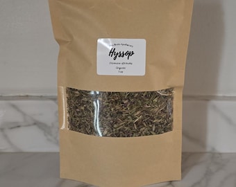 Organiczny hyzop, ziele w liściach | Rytuał i zastosowanie w herbacie | Zioła apteczne