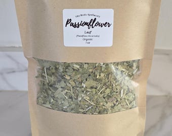 Organic Passionflower Herb | Dried Herbs, Loose Leaf Tea
