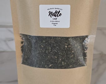 Herbata z liści pokrzywy organicznej, sypkie zioło, ziołowa apteka