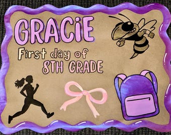 First Day of School Banner – Personalized & Handcrafted