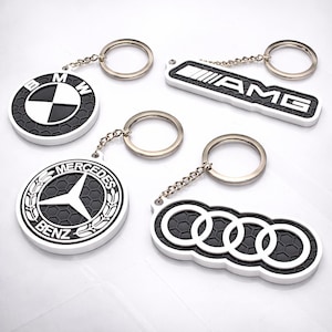 Car Logo Keychain – Honeycomb Pattern – Custom Automotive Keyring – Car Enthusiast Gift