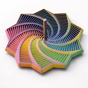 Hypnotic Spiral Fidget Toy – Stress Relief Desk Decor – Satisfying Optical Illusion Gift in Single or Rainbow Colors