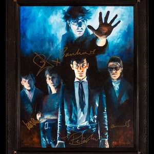 Bauhaus band tribute, prints of an original oil painting