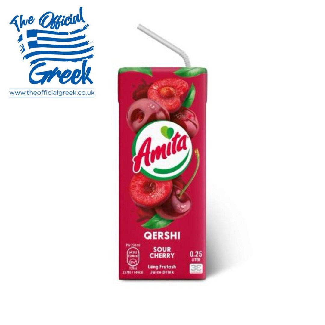 Amita Sour Cherry Flavoured Fruit Juice Drink 27x250 Ml - Etsy