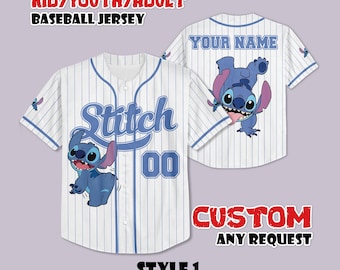 Camiseta de béisbol personalizada con puntadas de Disney