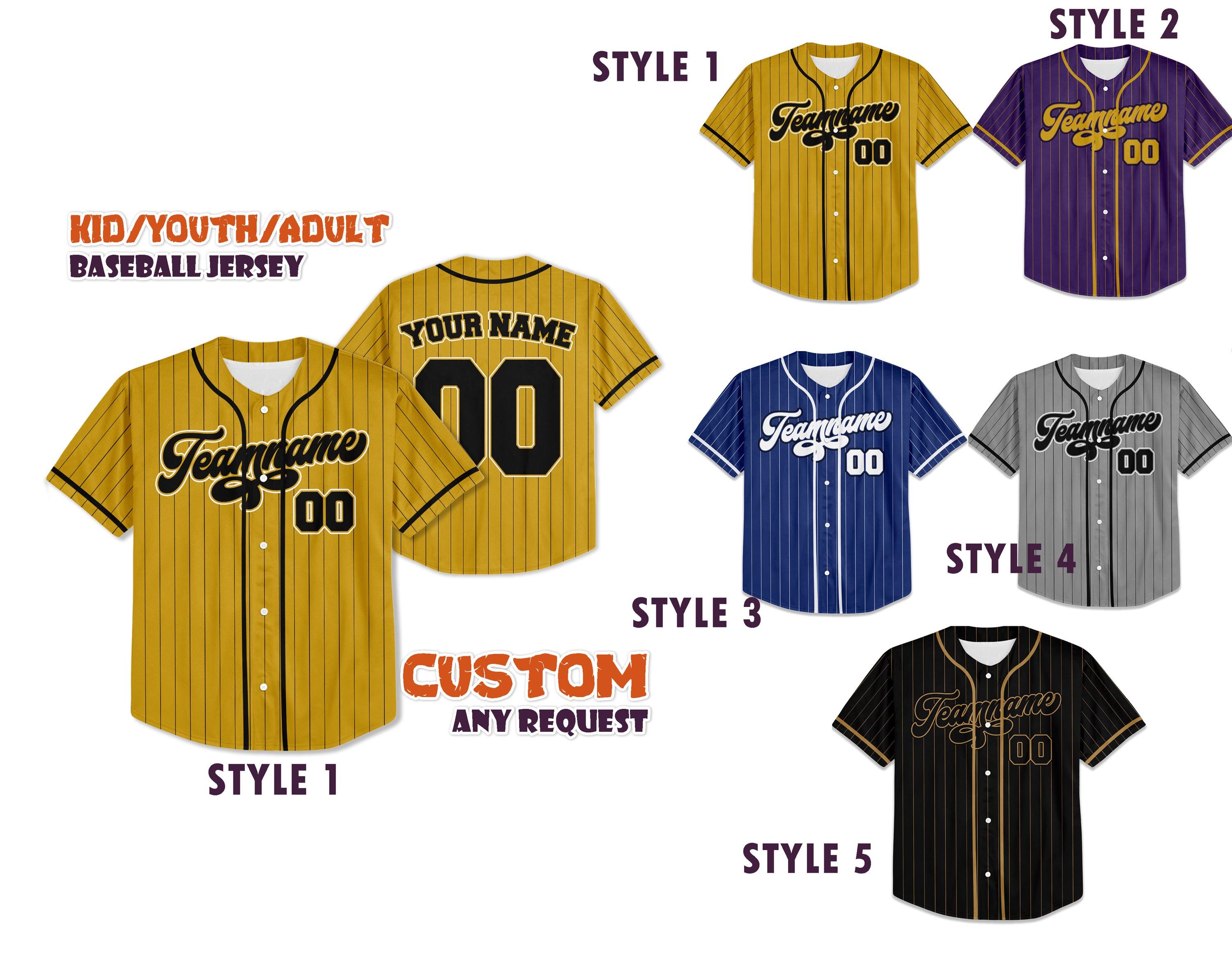 Discover Custom Baseball Jersey, Custom Team Name Number Shirt, Personalized Baseball Jersey For Adult Kid, Jersey Uniform For Baseball Lovers