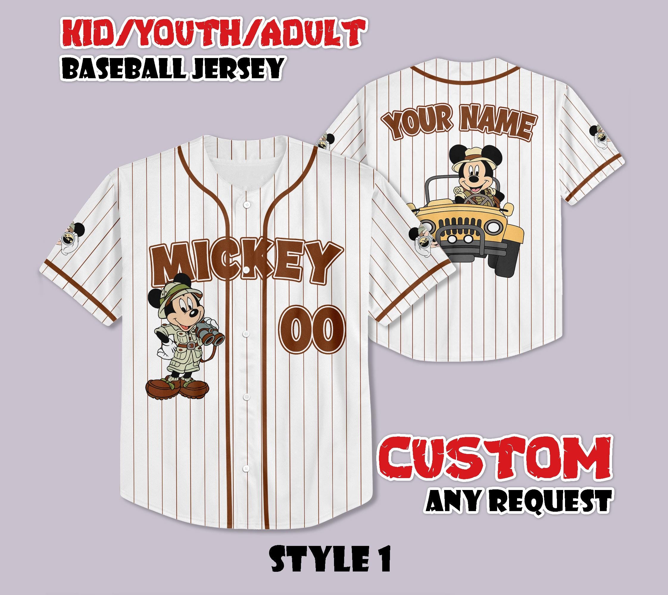 Mickey Mouse Safari Jersey - Etsy