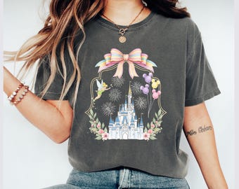 Camiseta Magical Castle Disney World, camiseta de colores cómodos para viajes a Disney