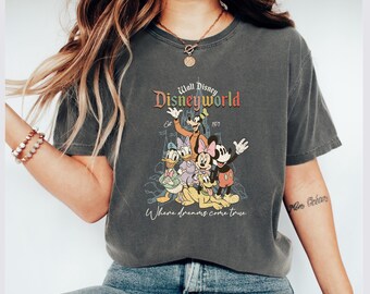 Camiseta de Disneyworld 1971, camiseta de vacaciones de Mickey y sus amigos