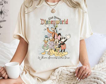 Camiseta Disneyworld Est. 1971, Camiseta de vacaciones de Mickey y sus amigos
