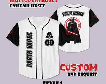 Custom Darth Vader Baseball Jersey, Star Wars Fan Gift