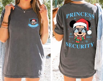 Mickey Mouse Princess Security T-Shirt, Disney Family Vacation Shirt