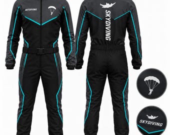 Custom Skydiving Suit | Personalized Freefly Jumpsuit | Professional Parachuting Suit  | Name & Logo