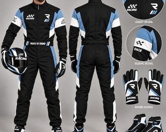 Customized Racing Driver Suit | Go kart Style Racewear | Personalized Motorsport Formul Apparel| Racing Costume