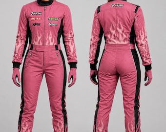 Personalized Woment Racing Suit | Formula 1 Style Motorsport Outfit |Customized Name & Logo