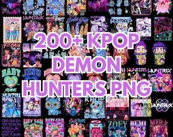 200+ Saja Boys Boy Band PNG Bundle, Girl Dinner Png, Kpop Demon Inspired Movie SVG, Demon Hunters png, Kpop Shirt Sublimation Designs