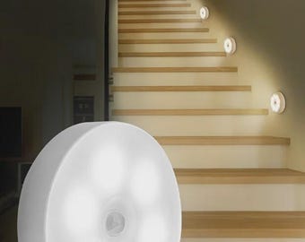 Motion Sensor LED Light Rechargeable Magnetic Closet Night Light USB