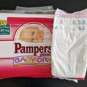 Vintage Pampers baby dry Phases (Single diaper)
