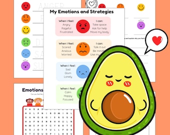 Social Emotional Learning - Printable - Calm Down - Coping Skills -Classroom - Homeschool