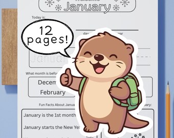 Months of the Year Worksheets | Kindergarten, PreK Calendar Skills (PDF Download)