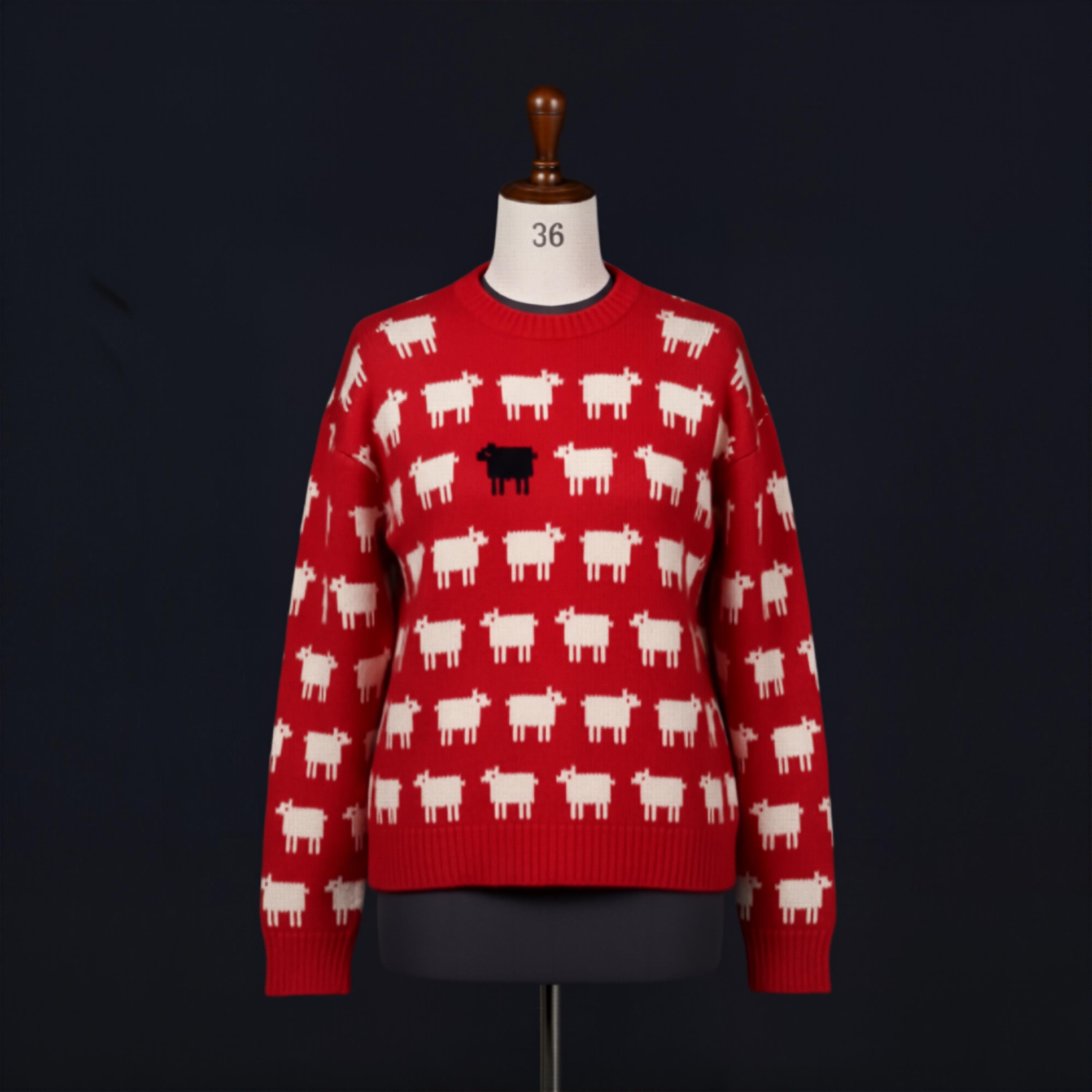 Kids Black Sheep Knitted Sweater