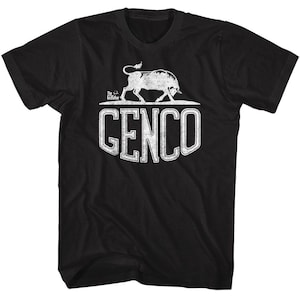 Ojciec chrzestny – Genco Bull – American Classics – Solidna czarna koszulka z krótkim rękawem dla dorosłych