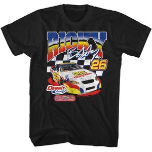 Talladega Nights - Sponsored 2 - American Classics - Solid Black Adult Short Sleeve T-Shirt
