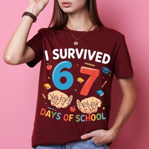 Teacher appreciation meme PNG used on mug and shirt, six seven viral school humor digital download