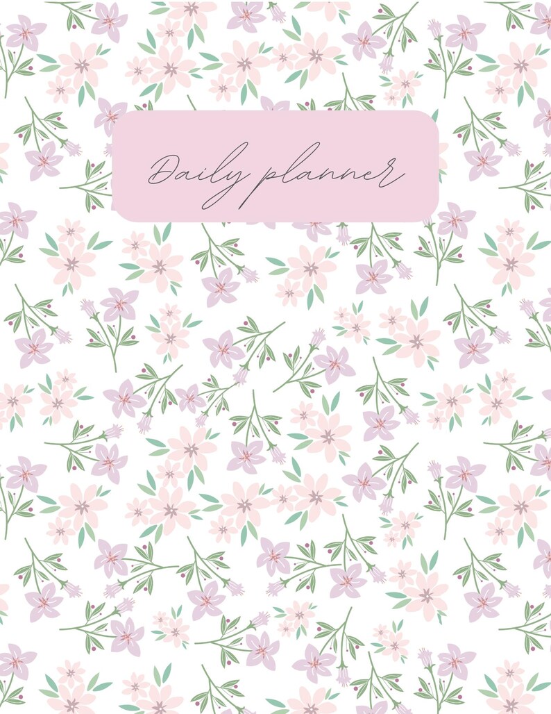 Minimalist Floral 2026 Planner: Printable Daily, Weekly, Monthly PDF - Etsy