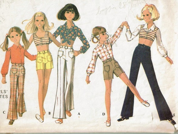 1960s Girls Size 10 Sewing Pattern Blouse, Midriff Top, Pants and Shorts 60s  Summer Fashion Separates Mccall's 2221 -  Canada