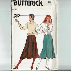 Skirts Sizes 8 10 12 UNCUT Sewing Pattern Fast & Easy Butterick 4641