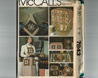 Uncut Sewing Pattern Patchwork Kitchen Package McCalls 7843