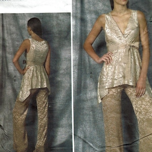 Donna Karan Vogue UNCUT OOP Sewing Pattern Vogue 1480 Sizes 12 14 16 18 20 V1480 Pants and Top