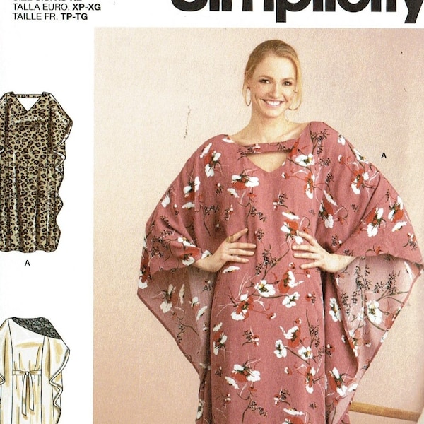 Simplicity 9323 UNCUT Sewing Pattern Misses' Caftan Sizes XS-XL