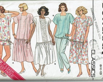 Maternity Dress, Top, Shorts & Pants Uncut sewing pattern Sizes 8 10 12 Butterick Classics 3775 1980s 80s