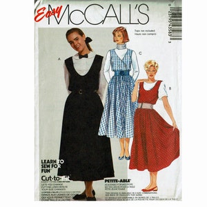 Easy to Sew Jumper UNCUT Sewing Pattern McCalls 4358 Sizes 6 8 10 & 10 12 14 Misses Ladies pattern Learn to Sew For Fun
