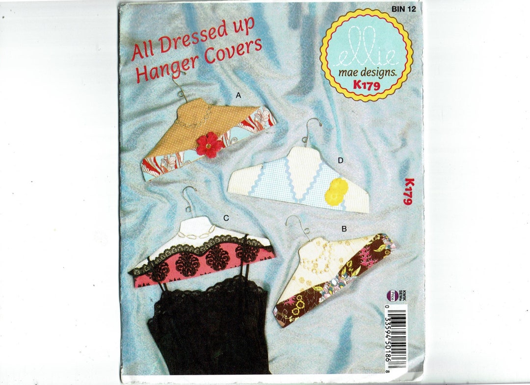 Uncut K179 Ellie Mae Designs Kwik Sew Sewing Pattern Hanger Covers Etsy