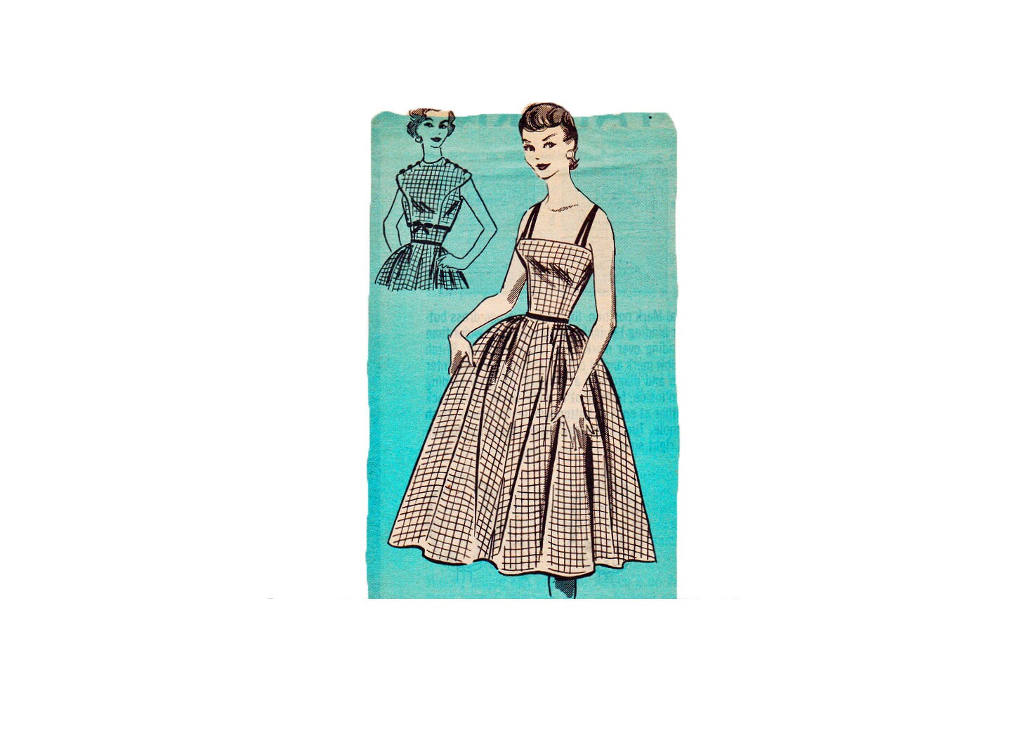 SALE 1950s Camisole Top Dress With Cropped Bolero Vintage