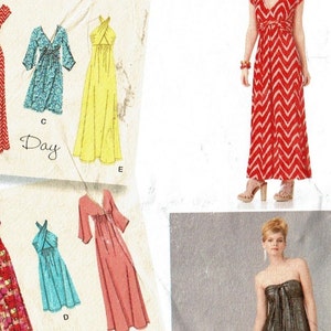Knit Dress in 2 Lengths Designer&#39;s Inspiration Day to Evening OOP UNCUT Sewing Pattern Simplicity 1804 Size 6 -14 or 16 -24