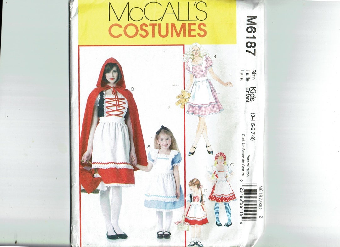 Costumes for Kids Mccall's 6187 UNCUT Sewing Pattern Storybook ...