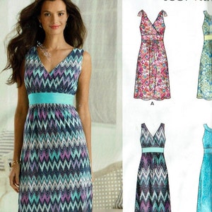 New Look 6280/0542 Dress for knits Sizes 8-20 Uncut Sewing Pattern OOP