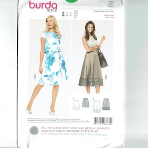 UNCUT Sewing Pattern Burda Style 6766 Sizes 10 12 14 16 18 20 Skirt pattern