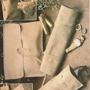 UNCUT Sewing Pattern Vogue 1703 Accessories Cosmetic Case Purse Jewelry roll